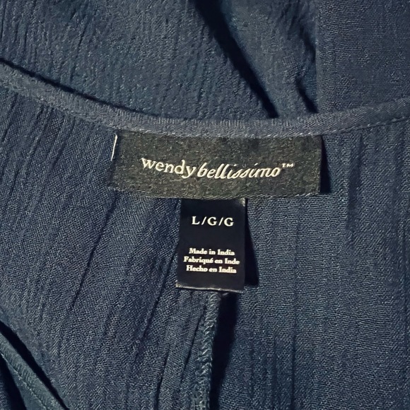 Wendy Bellissimo Navy Embroidered Dress - Picture 2 of 3